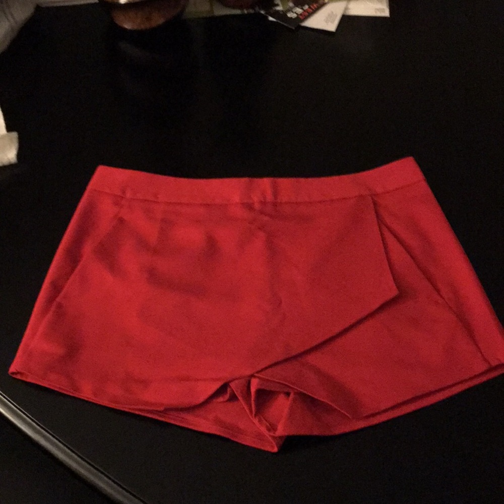 Express red shorts